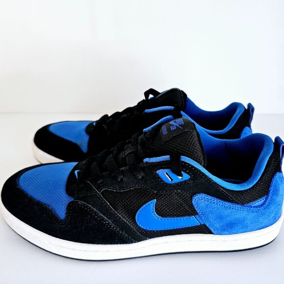 Nike Men's Black and Blue Sneakers - Picture 3 of 9
